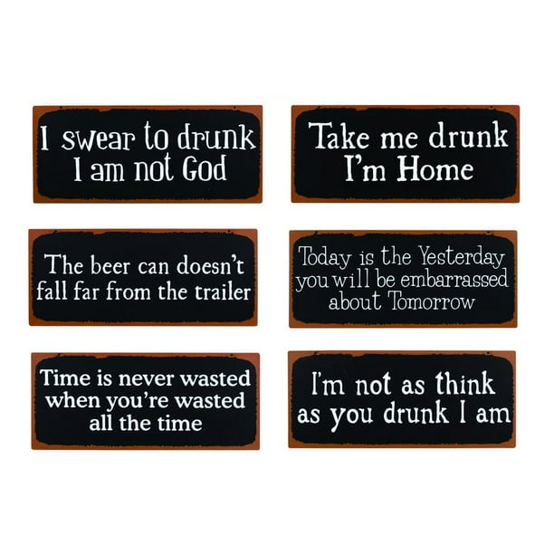 Rusty Bar Signs 6 Assorted Rusty Bar Signs 6 Assorted